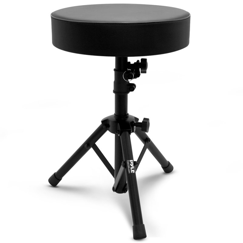  Tabouret durable et portatif avec siège réglable en hauteur et rembourré de mousse, parfait pour une utilisation sur scène et en studio