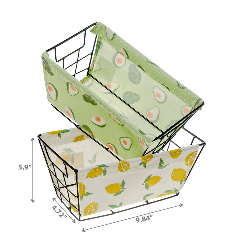 IH Casadécor Canvas Decorative Basket