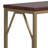 Selma 20"W Solid Mango Wood Contemporary End Table with Open Metal Base and Diamond Detail-727615931