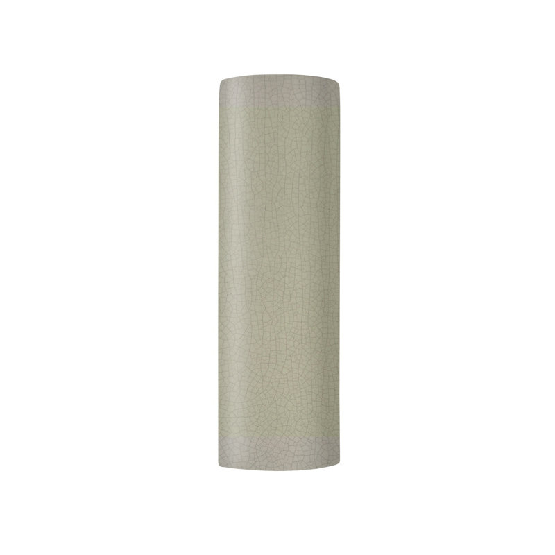 Azem Ceramic Wall Sconce, Incandescent, Celadon Green Crackle