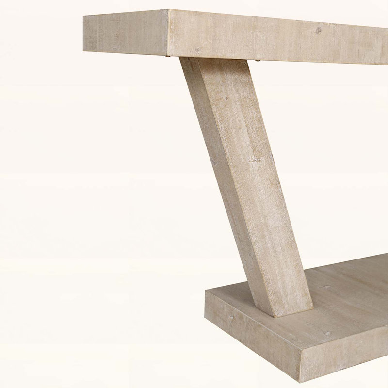 Console d'entrée avec rangement à 2 niveaux, conception rustique large pour les couloirs et les salons, Naturel antique
