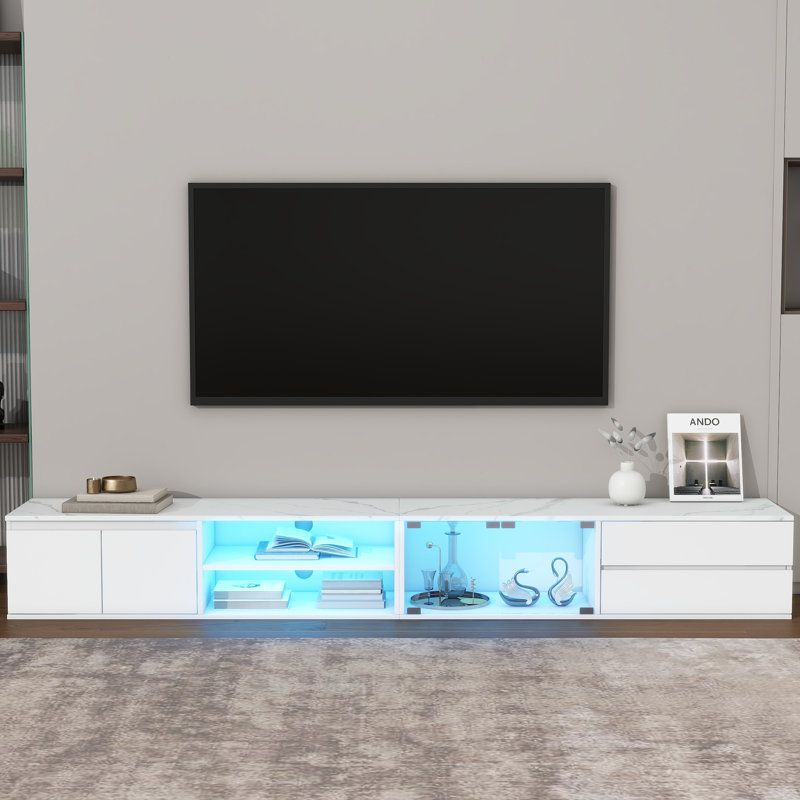 TV Stand For Tvs Up To 100", White