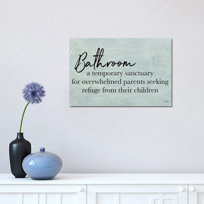 Bathroom by Imperfect Dust - Wrapped Canvas Gallery-Wrapped Canvas Giclée