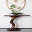 Console rétro brun simple.-541064525