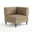 Fauteuil capitonné modulaire en velours côtelé-231553974