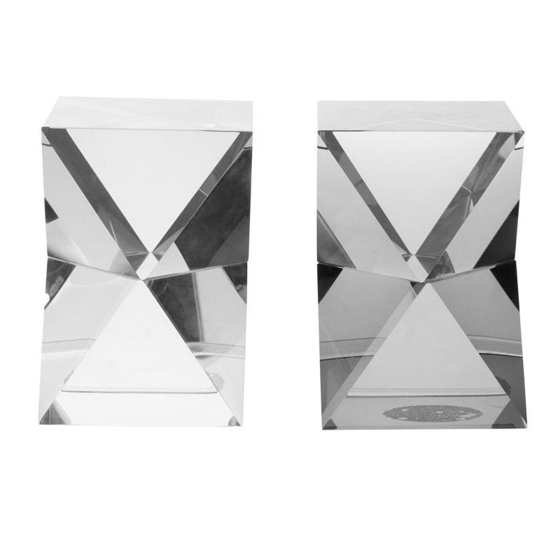 Glass Bookends