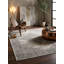 Tapis intérieur / extérieur à médaillon floral gris / beige 4 pi x 6 pi (3 pi 9 po x 5 pi 6 po) Branch Branch Soraya - Tapis traditionnel, à poils courts et résistant aux taches-1093033754