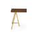 Kesden Solid Wood Top Metal Base Writing Desk