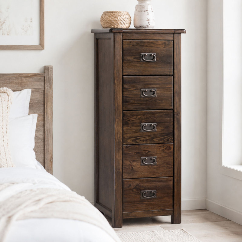 Somerville 5 Drawer narrow chest of drawers