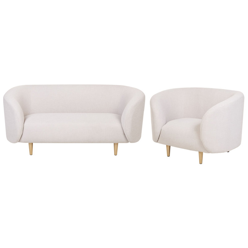 Jenkin 2 - Piece Living Room Set, Gold, Beige