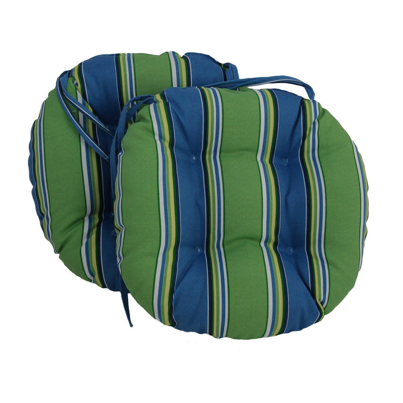 Outdoor 3.5'' Dining Chair Seat Cushion, Haliwell Carribean