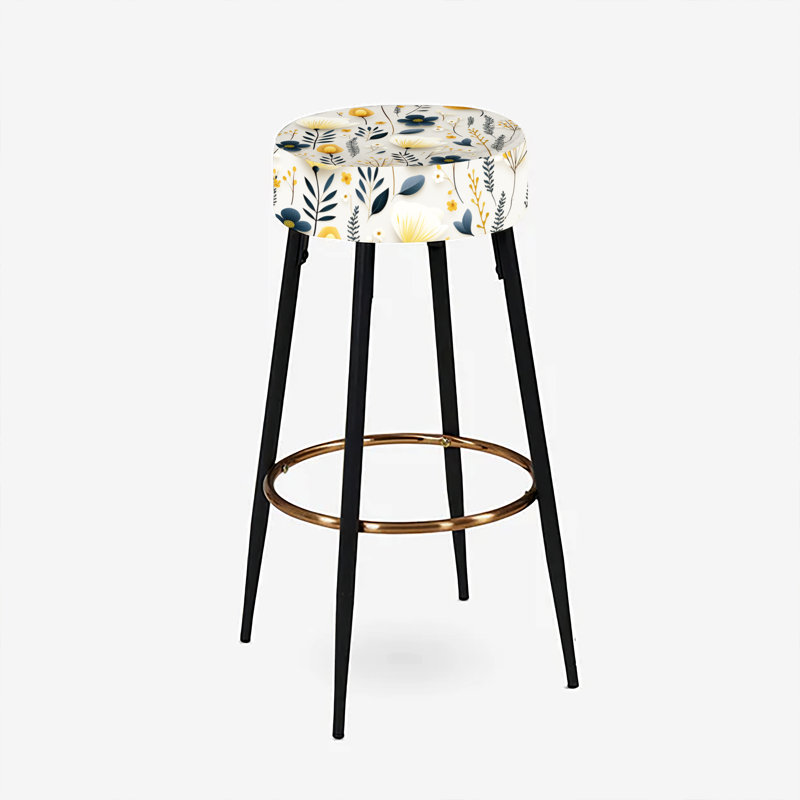 Ensemble de 2 tabourets de bar Beige Begonia Botanicals