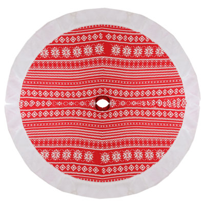 Geometric Fabric Tree Skirt