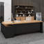 Bureau de direction en bois massif avec tiroirs Burlywood-267117454-267117452