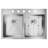 Crosstown Stainless Steel 33" L x 22" W Double Basin Dual Mount Kitchen Sink-123538621-44431497