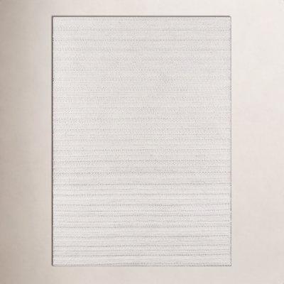 Kells Ivory Hand-Woven Geometric Jute Rug