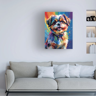 Tina Lavoie Glamour Girl Shih Tzu Canvas Art