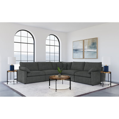 Canapé modulaire inclinable électrique 5 pièces Hollander