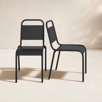 Nantes Premium All-Weather Wicker Outdoor Stacking Dining Side Chair