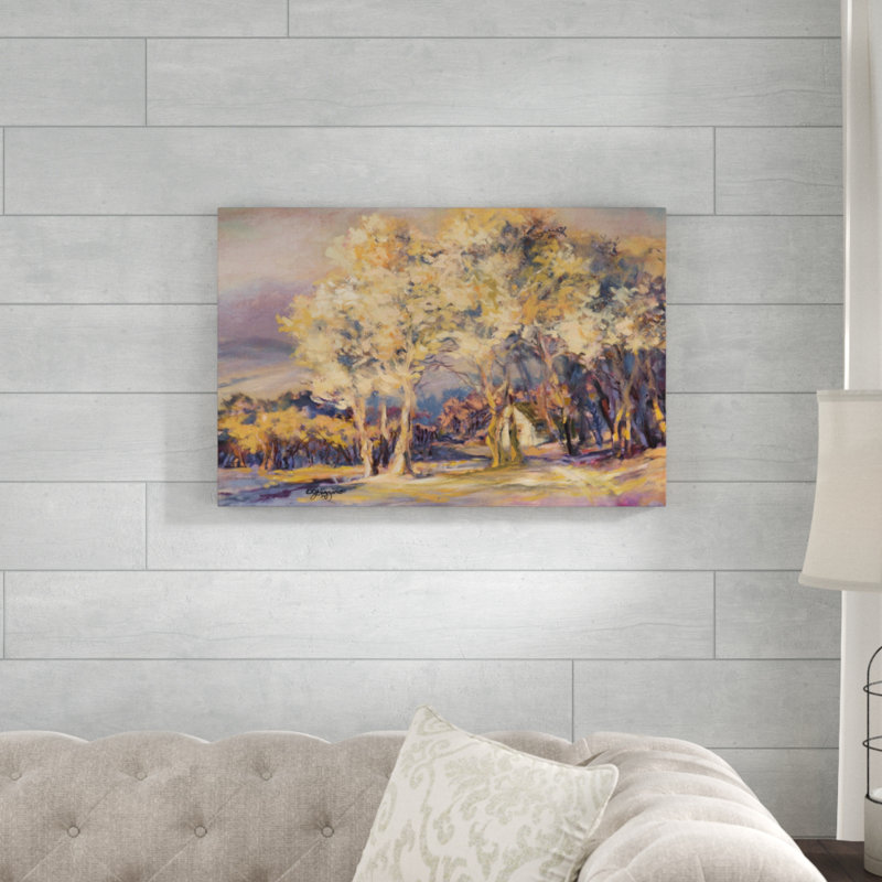 «Nature's Morning II», peinture sur toile, H 20 po x l 30 po