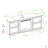 Modern Angled-Side Fireplace Corner TV Stand