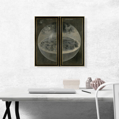 " The Garden Of Earthly Delights Creation Of The World Detail " by Hieronymus Bosch Painting Print