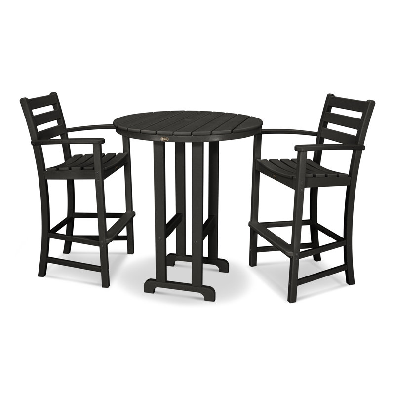 Monterey Bay 3-Piece Round Bar Set, Ash Charcoal Revolution®