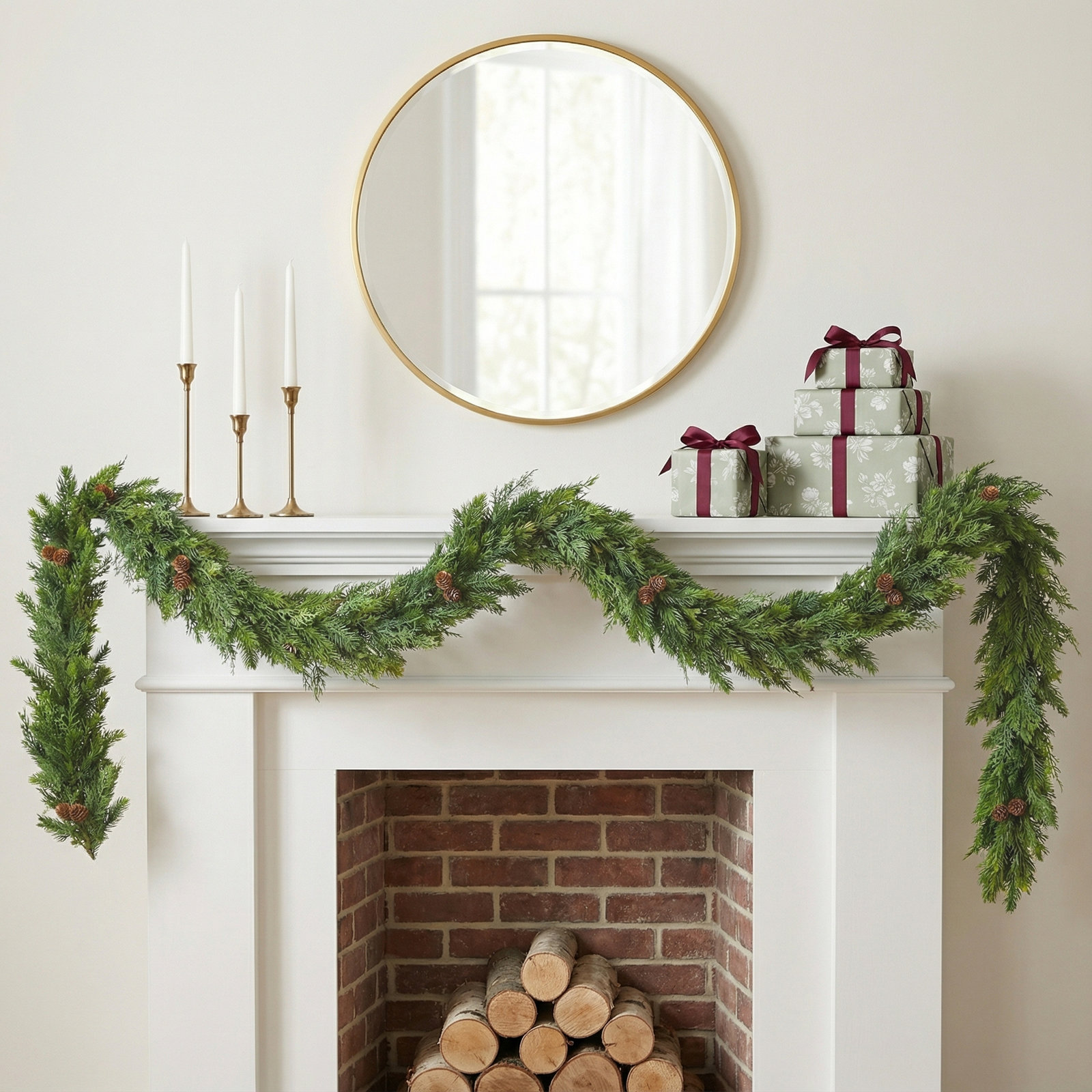 Artificial PE Christmas Garland