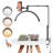 Nail Desk Light 20 W Clip on Half Moon Lash Light with Phone Holder Arched LED