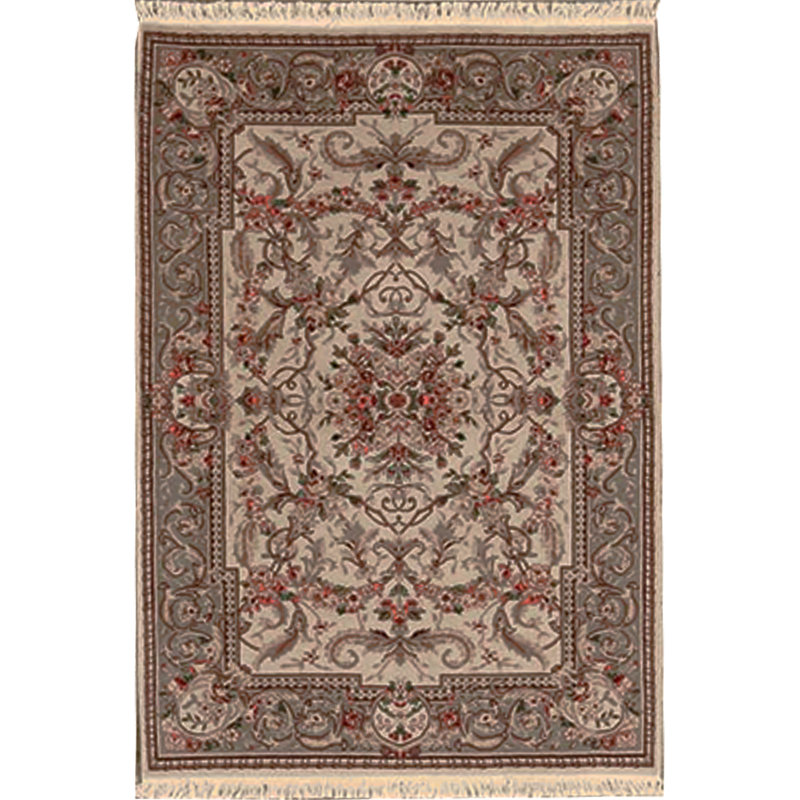 Tapis crème de haute qualité noué à la main