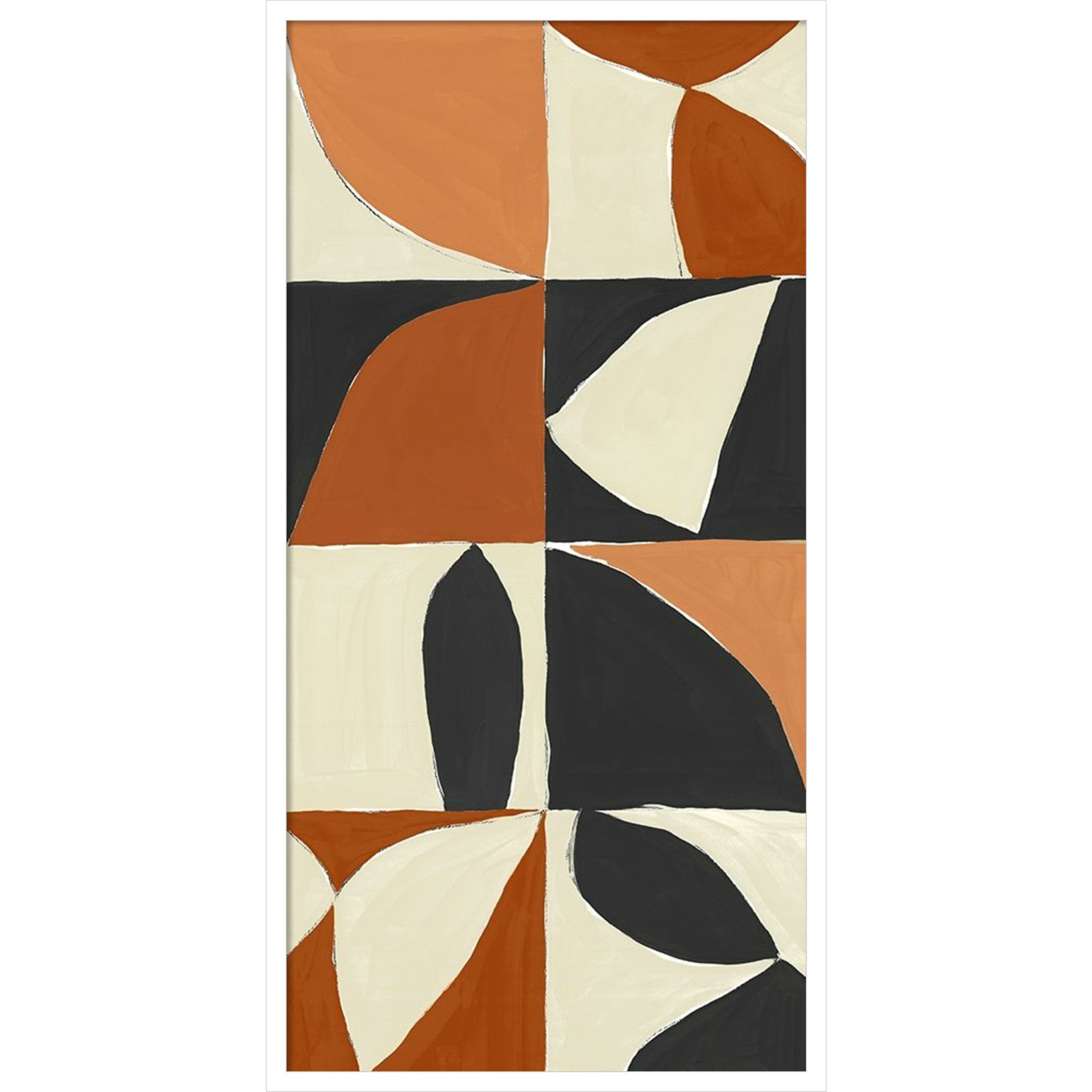 Honoring Matisse Warm by Isabelle Z, White, 41" H x 21" W x 1" D