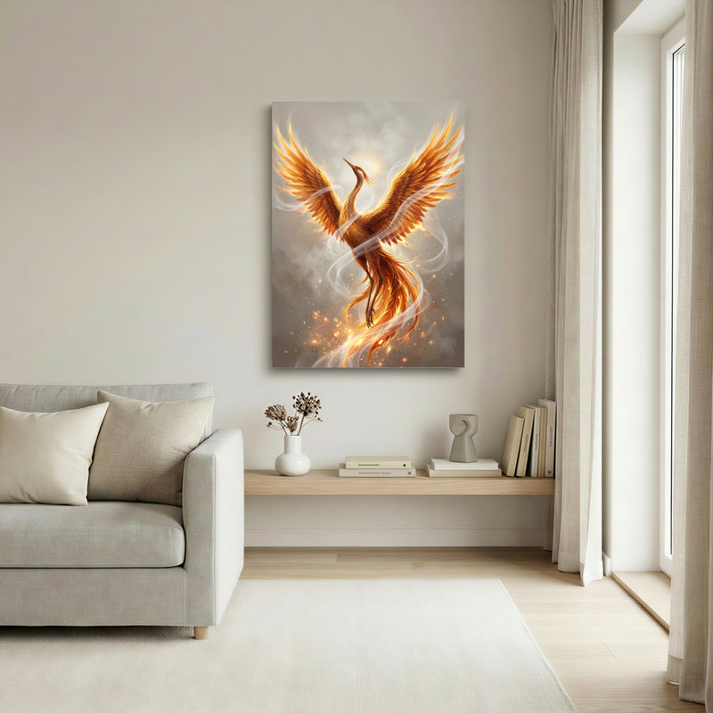 Ensemble de 1 tableau sur toile Phoenix Rise, 24"H x 18"W, Wrapped Canvas