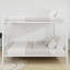 Lit superposé en fer carré multi-fonctionnel, structure en métal robuste résistant à l'usure, idéal pour optimiser l'espace vertical dans n'importe quelle pièce - 153 cm x 203 cm-823974929-823974928