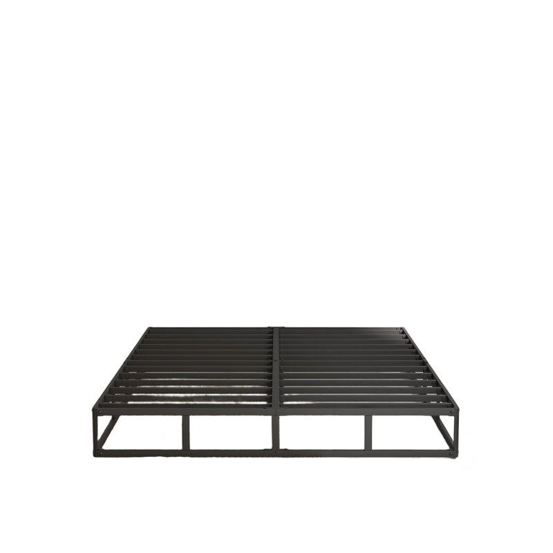 8 Inch Box Spring, Heavy Duty Metal Mattress Foundation, 2000 Lbs Capacity, Low Profile For All Mattress Types, Easy Assembly, Fabric Cover