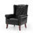 31.5" Wide Faux Leather Wingback Chair-1015972086