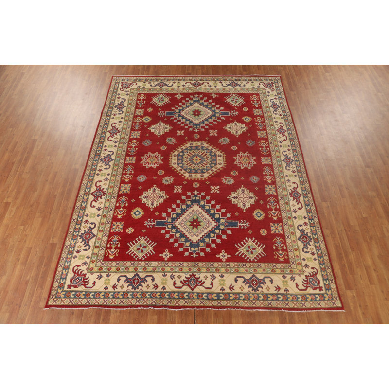 Handmade Red Kazak Oriental Area Rug 9x12