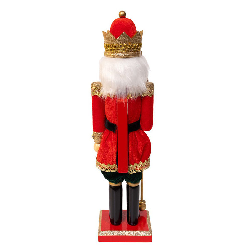 Kurt Adler 15-Inch Red and Green King Nutcracker