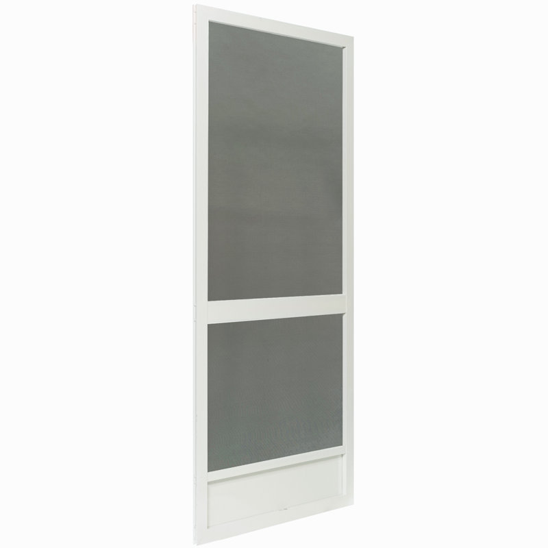 Porte moustiquaire en aluminium, Blanc, 30 po x 80 po