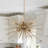 29" Gold Sputnik Chandelier 8 Lights