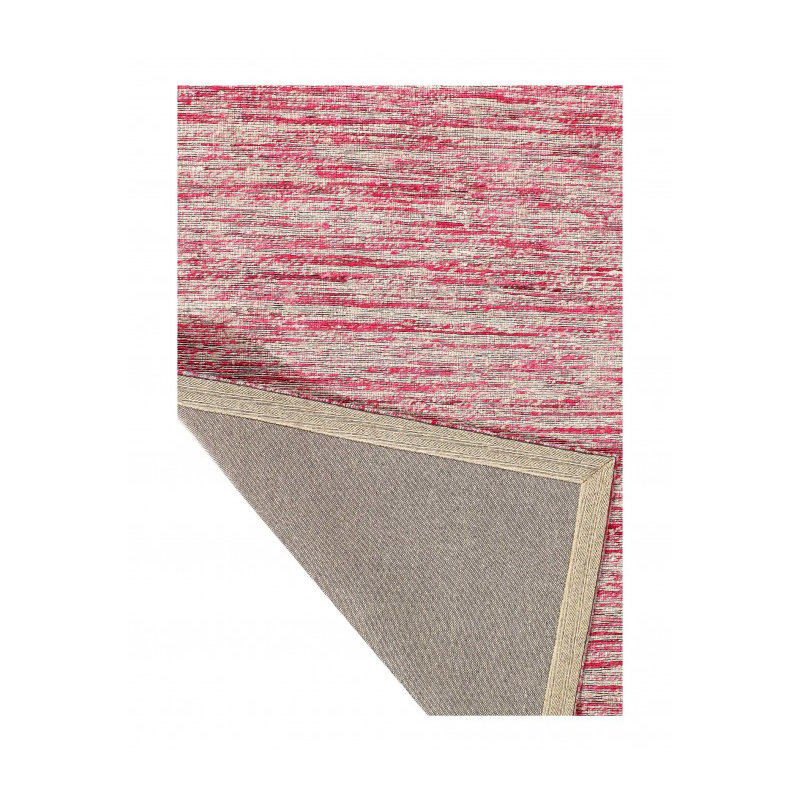 Chandris Hand Tufted Silk Area Rug in Red