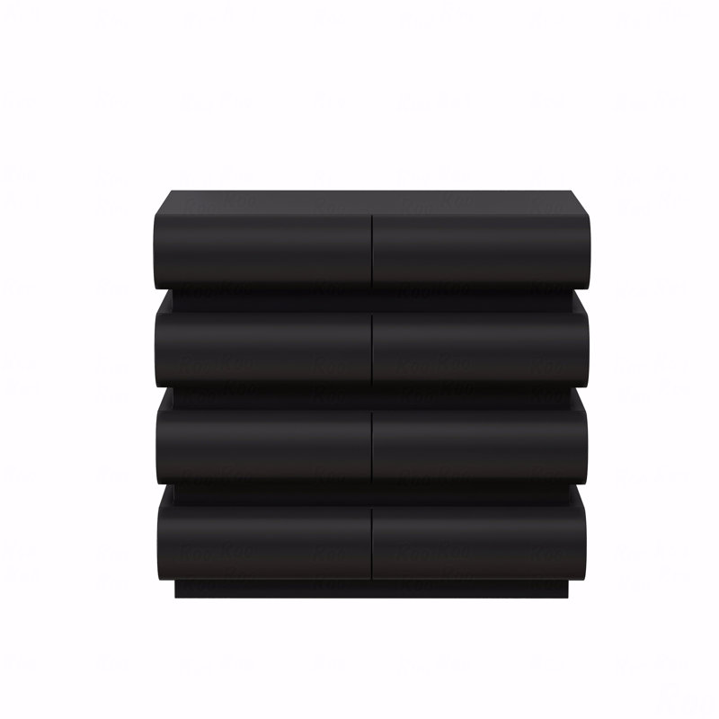 Cabinet, 8 Drawer, Dresser, Black
