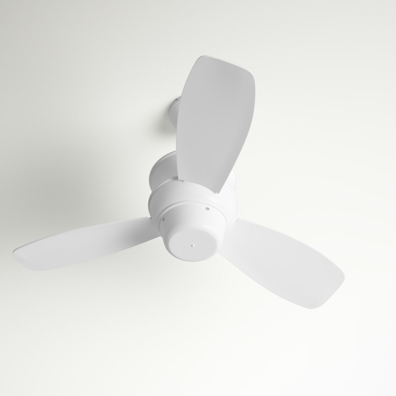 32'' Ceiling Fan, Studio White with Studio White Blades