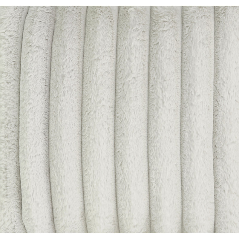Méridienne 40 po Minky Dove, White Polyester