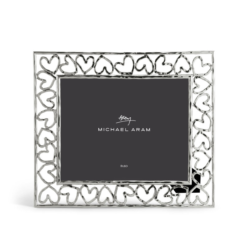 Heart Frame, 8" x 10", Silver
