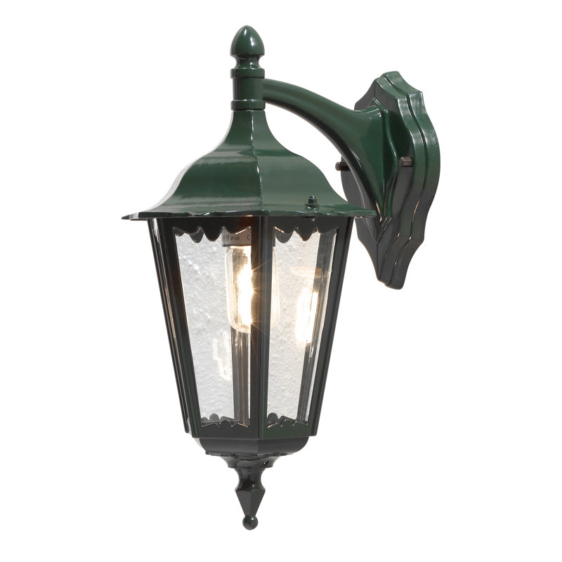Firenze Outdoor Wall Lantern, Green