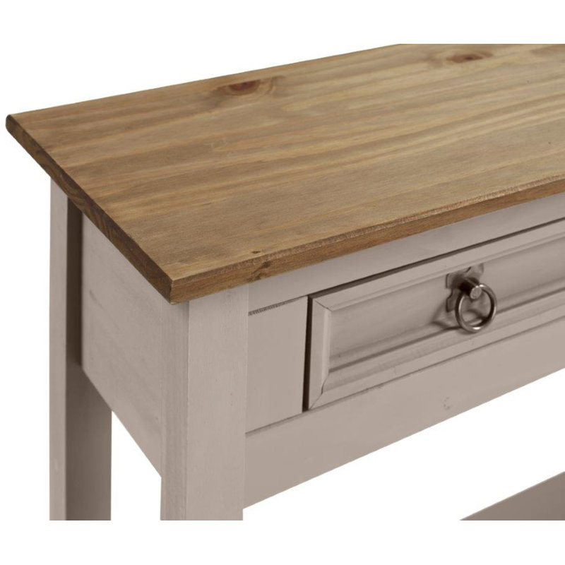 Palmea 122cm Solid Wood Console Table, Grey