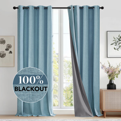 Ipswich Blackout Thermal Grommet Curtain Panels