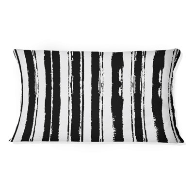 Coussin lombaire transitionnel noir et blanc I