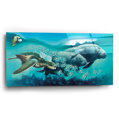 Dovecove 'Sirens ?A Sea' By Durwood Coffey, Acrylic Glass Wall Art,