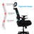Ergonomic Adjustable Office Chair, Computer Chair with Adjustable seat height and Headrest
